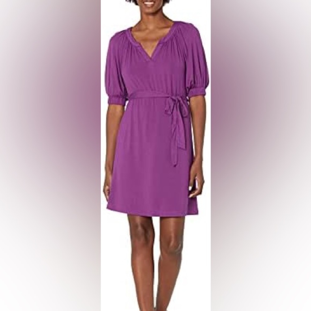 Purple Calvin Klein V-Cut Neck NWT